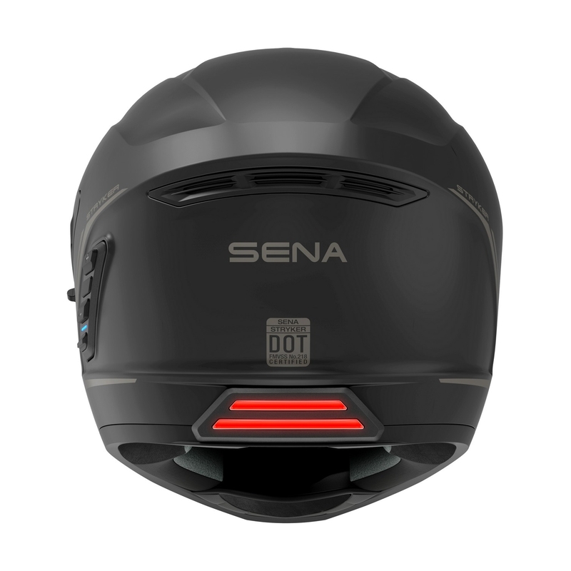 Integral-Motorradhelm mit Mesh-Headset SENA Stryker Schwarz Matt