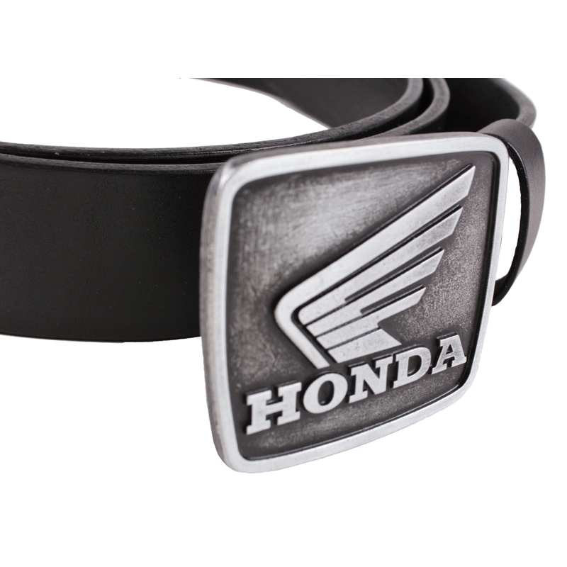 Leder-Moto-Gürtel mit Honda-Schnalle