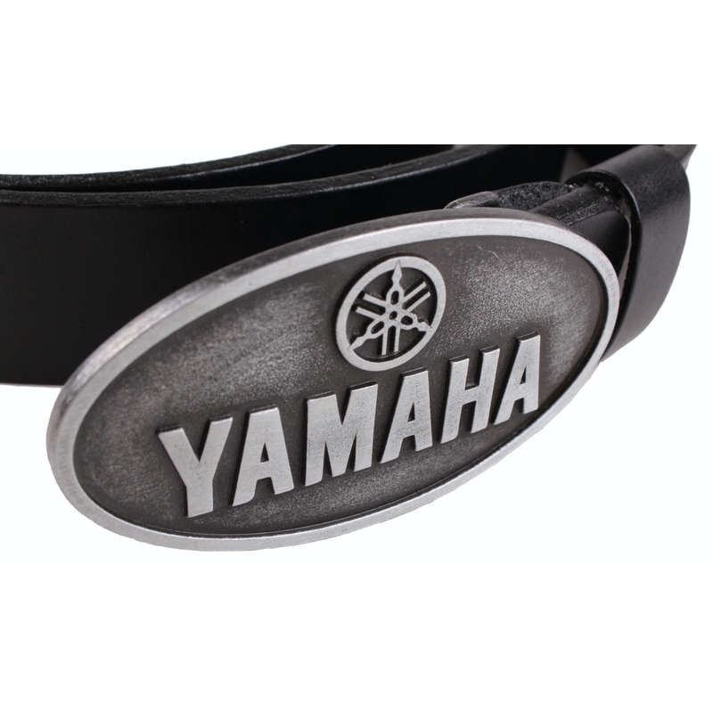 Leder-Moto-Gürtel mit Yamaha-Schnalle