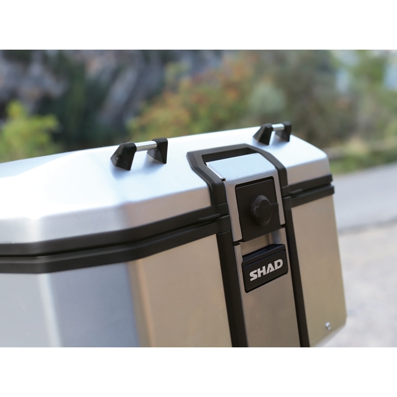 Complete set of aluminum cases SHAD TERRA, 48L topcase + 47L / 47L side cases, including mounting kit and plate SHAD SUZUKI DL 1000 V-Strom/ DL 1050 V-Strom
