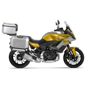 Complete set of aluminum cases SHAD TERRA, 37L topcase + 36L / 36L side cases, including mounting kit and plate SHAD BMW F 900 XR