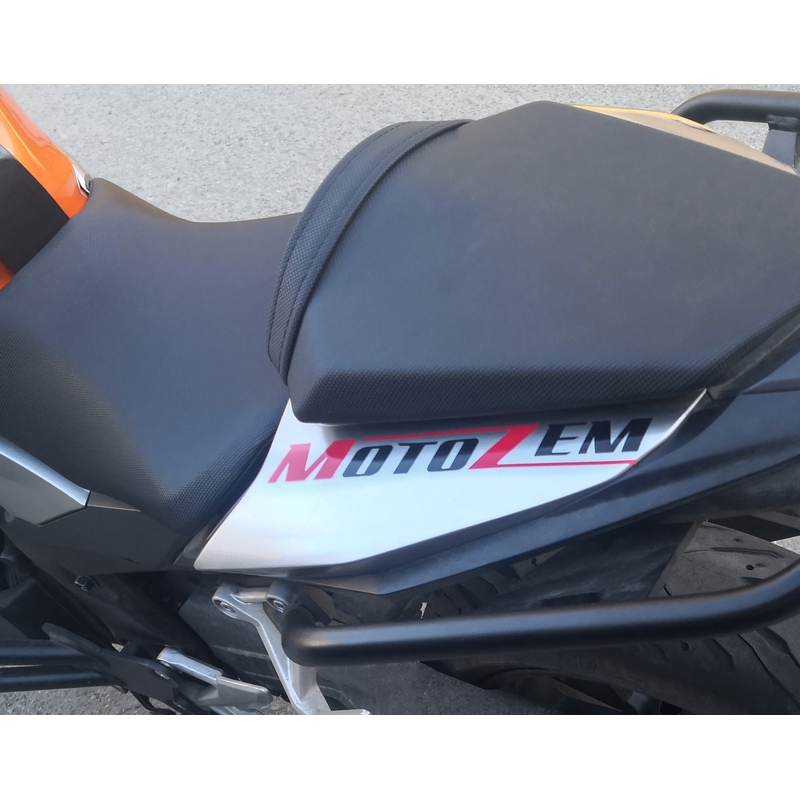 MotoZem Logo-Aufkleber schwarz