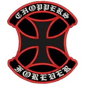 Patch Choppers Schild rot