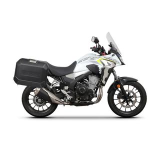 Complete set of 47L / 47L SHAD TERRA BLACK aluminum side cases, including mounting kit SHAD HONDA CB 500 X