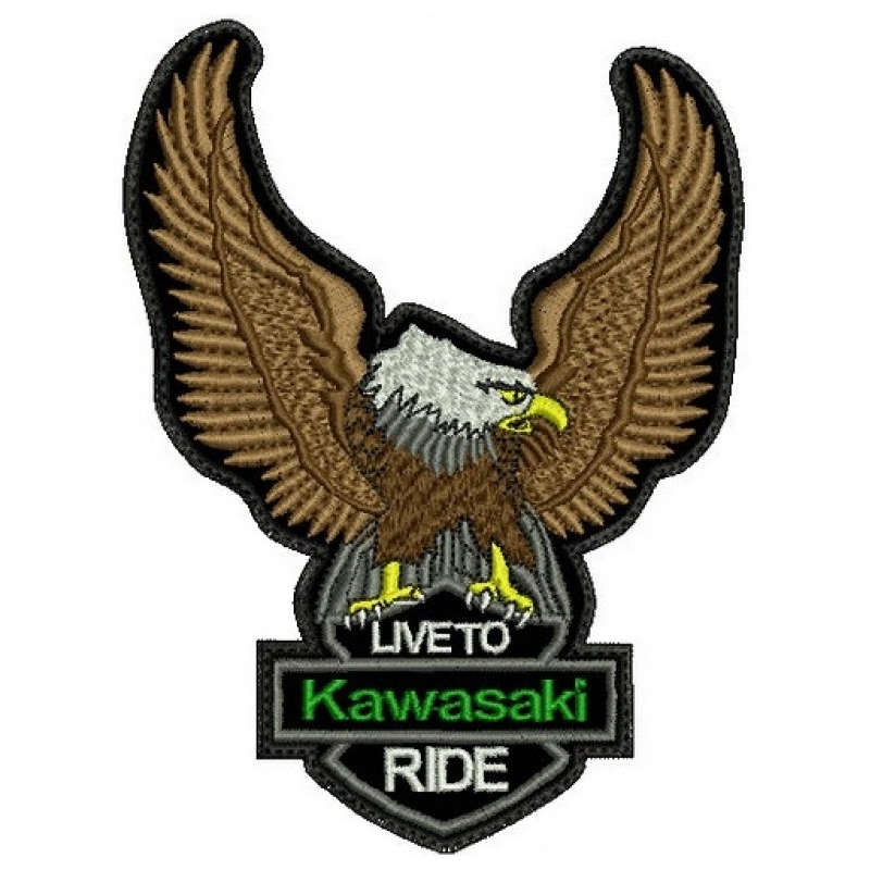 Eagle Live zum Kawasaki-Aufnäher
