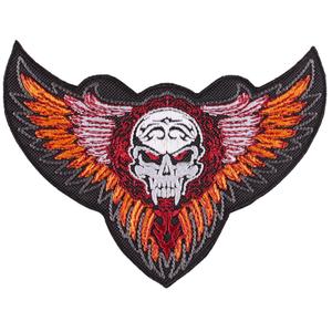 Patch Wings mit Ornament orange - groß