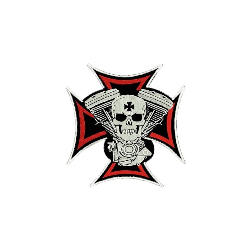 Aufnäher Warrior + Kreuz - groß