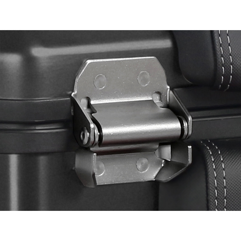 Complete set of aluminum cases SHAD TERRA BLACK, 48L topcase + 36L / 36L side cases, including mounting kit and plate SHAD HONDA X-ADV 750