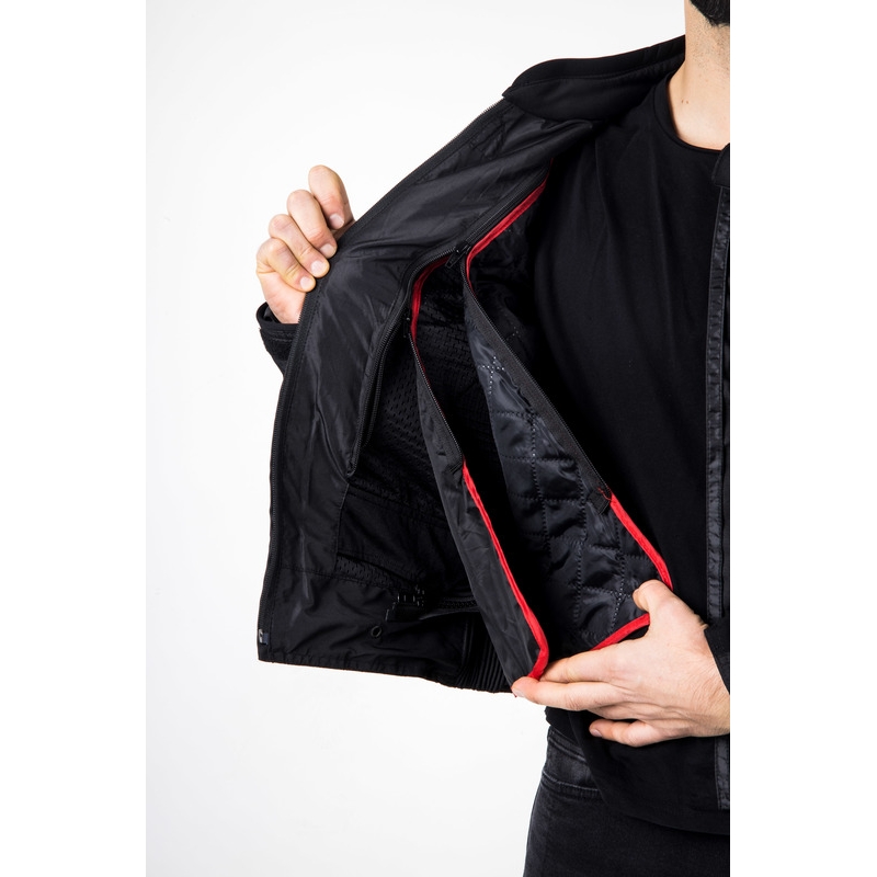 Ozone Pulse Motorradjacke schwarz-grau