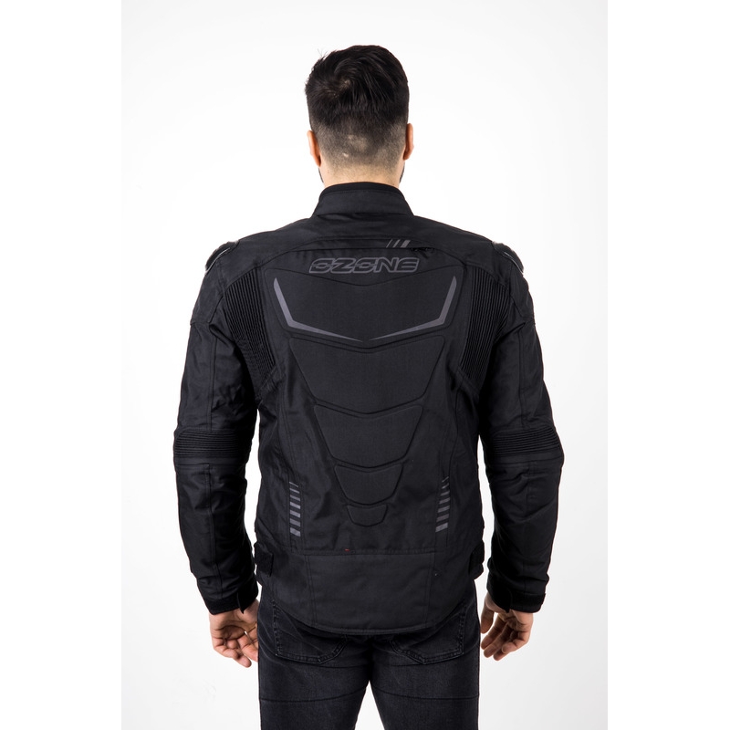 Ozone Pulse Motorradjacke schwarz-grau