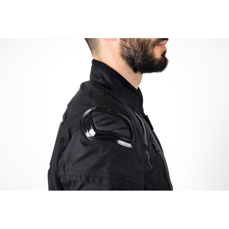 Ozone Pulse Motorradjacke schwarz-grau