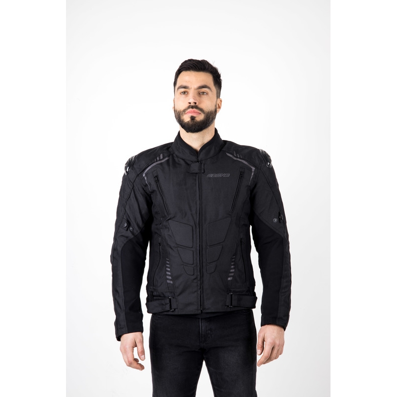 Ozone Pulse Motorradjacke schwarz-grau