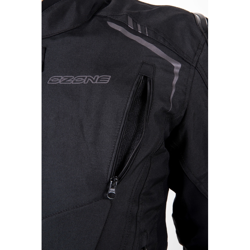 Ozone Pulse Motorradjacke schwarz-grau