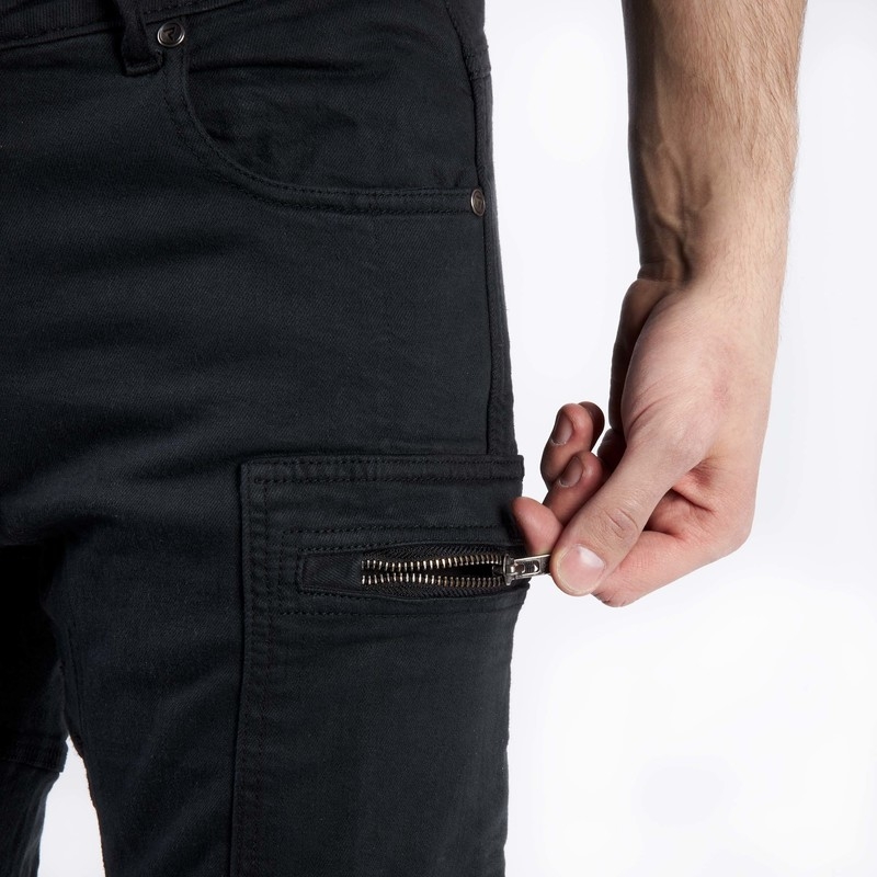 Rebelhorn Urban III Schwarze Motorradjeans