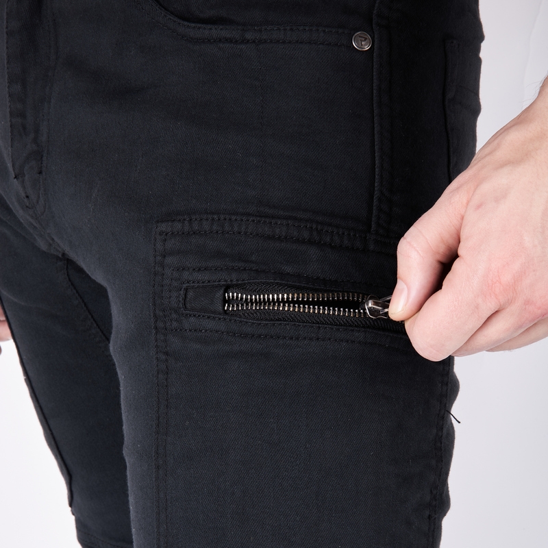 Rebelhorn Urban III Schwarze Motorradjeans