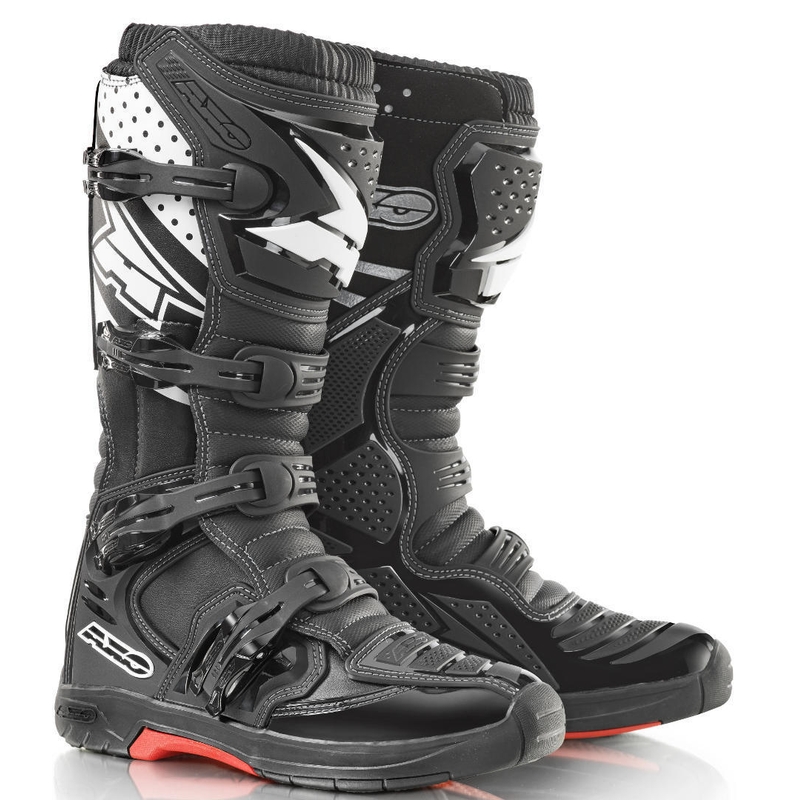 Schuhe AXO MX One schwarz und weiß sale Ausverkauf