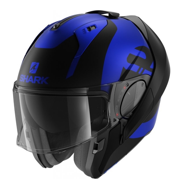 Klapphelm SHARK EVO-ES Kedje schwarz-blau matt