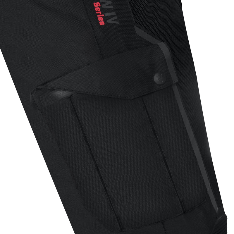 Motorradhose Rebelhorn Hiflow IV schwarz verlängert