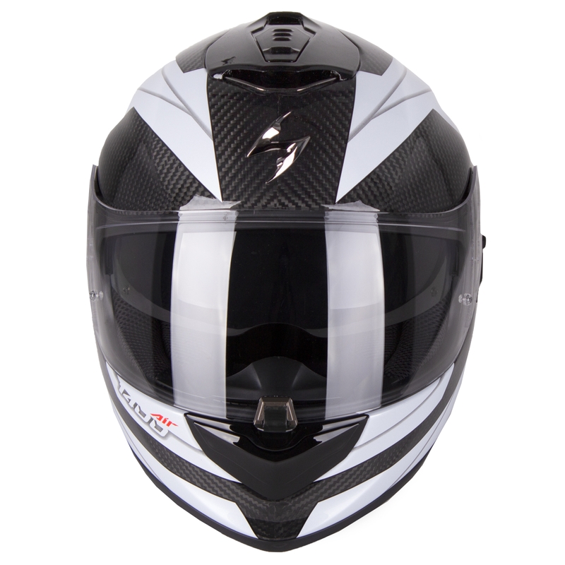 Integralhelm Scorpion EXO-1400 Carbon Air Legione schwarz und weiß Ausverkauf