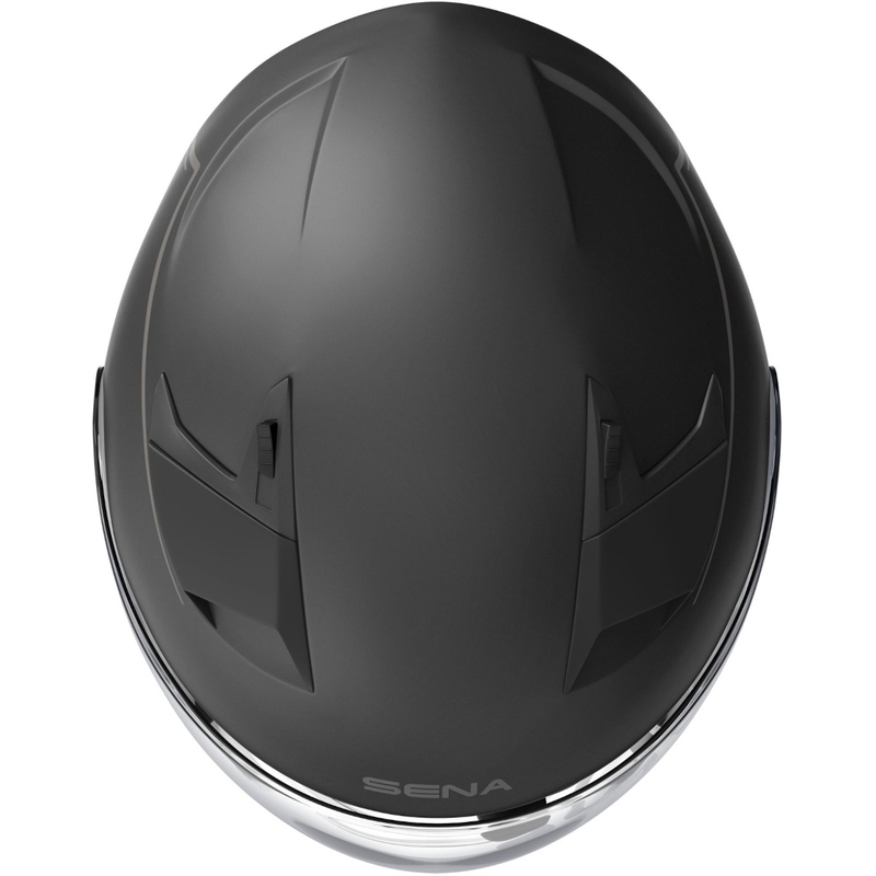 Offener Motorradhelm mit Headset SENA Outstar schwarz-matt Ausverkauf
