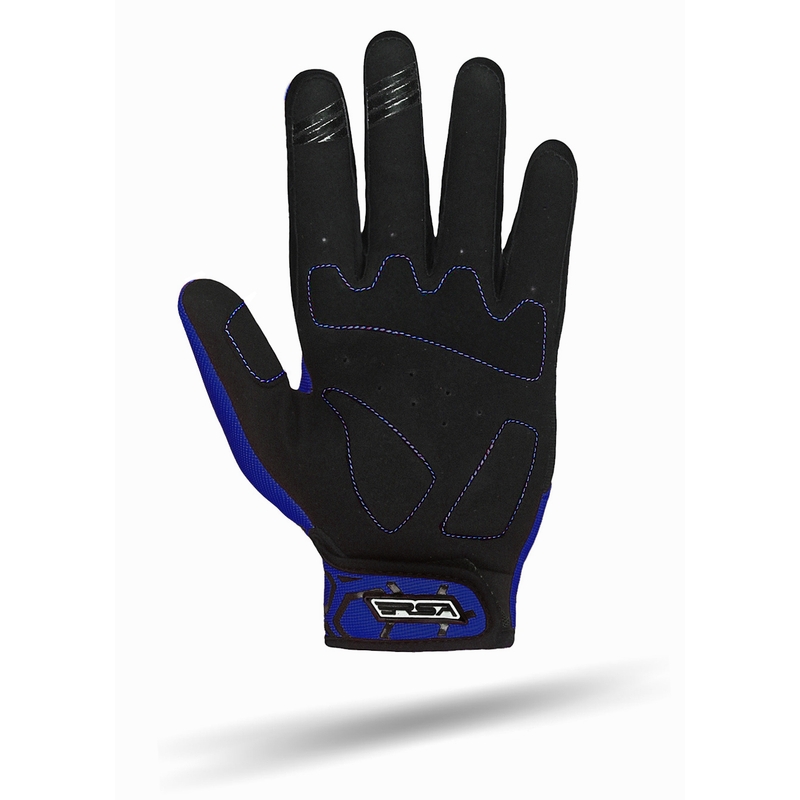 Motorradhandschuhe RSA MX EVO schwarz-blau