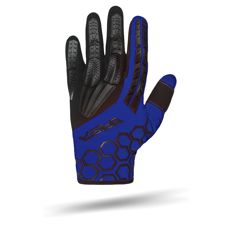 Motorradhandschuhe RSA MX EVO schwarz-blau