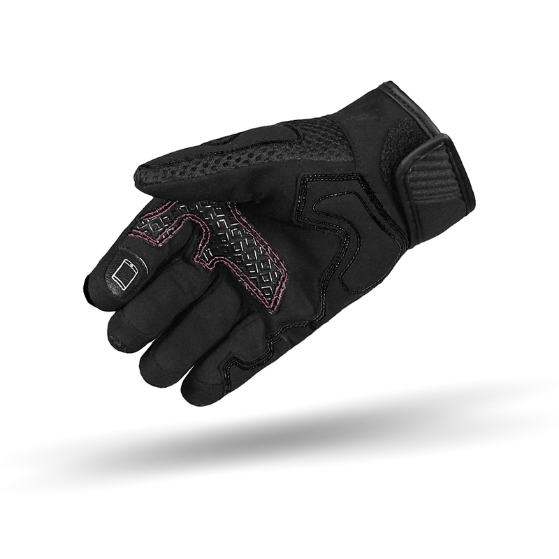 Damen Motorradhandschuhe Street Racer Stunt schwarz-pink