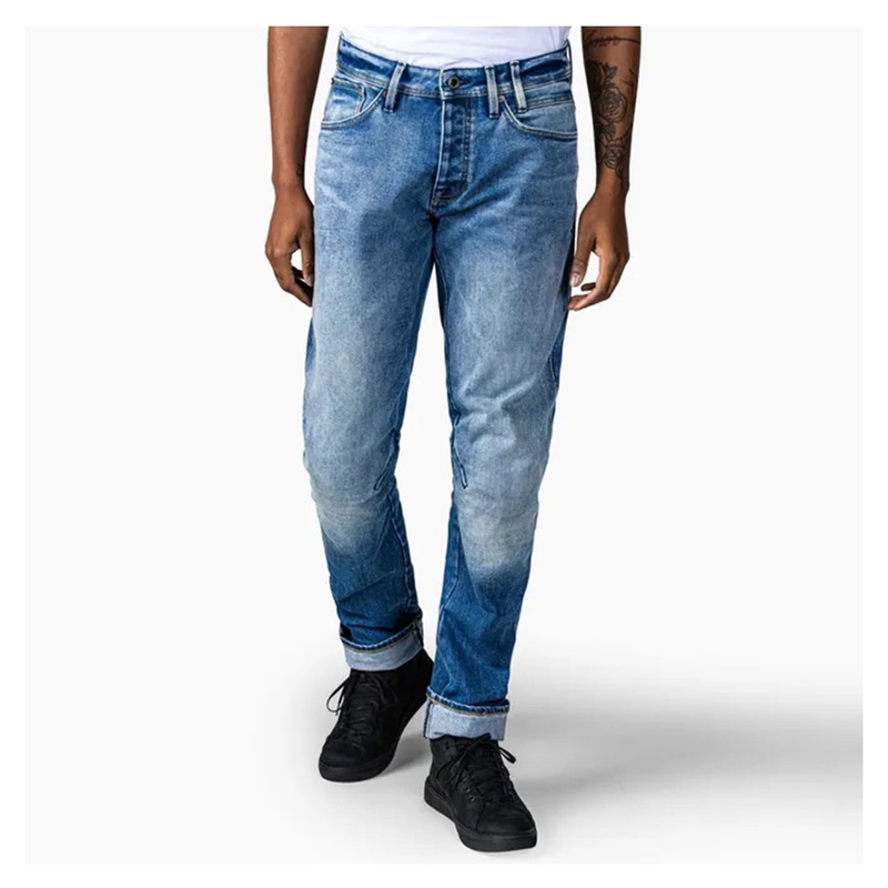 Revit Salt TF Blaue Cropped Motorrad Jeans Ausverkauf