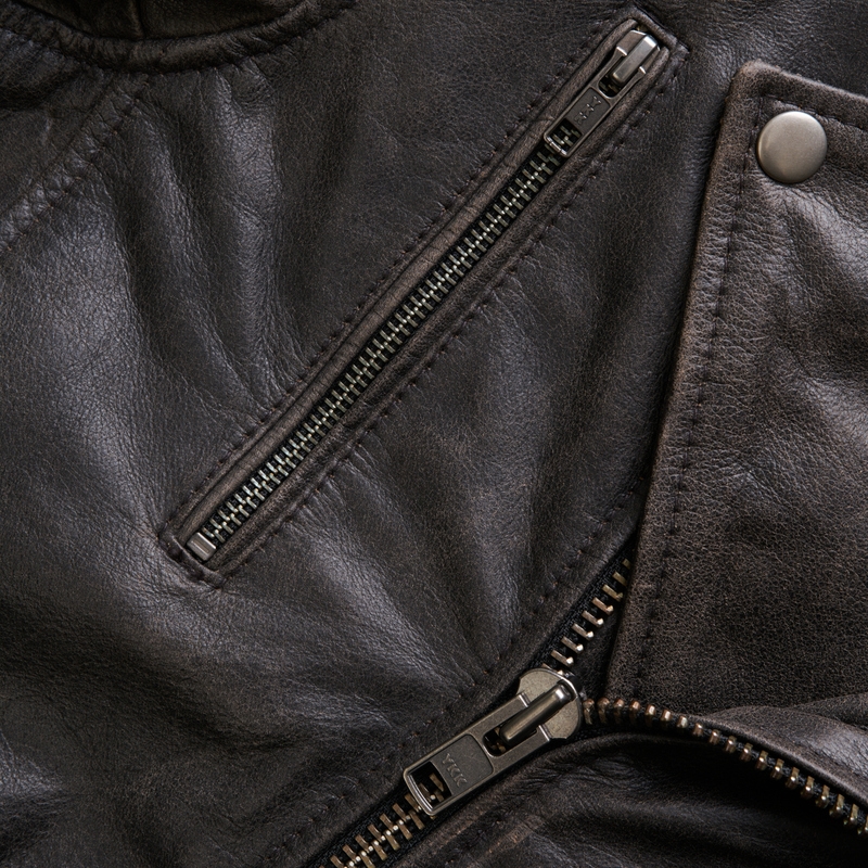 BROGER Ohio Vintage Braun Motorradjacke Ausverkauf