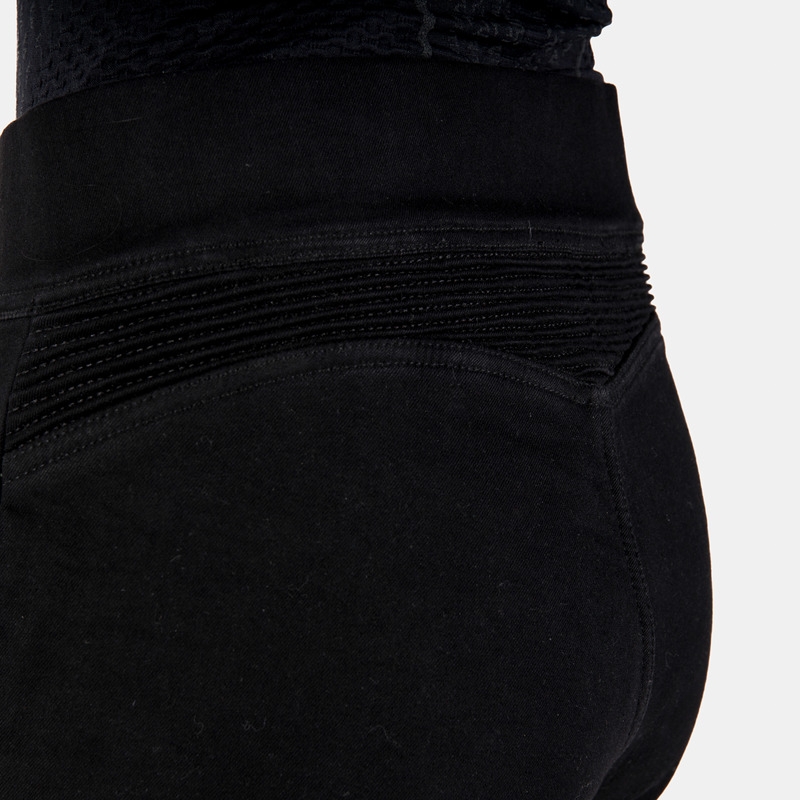 Damen-Motorradleggings Ozone Chica schwarz