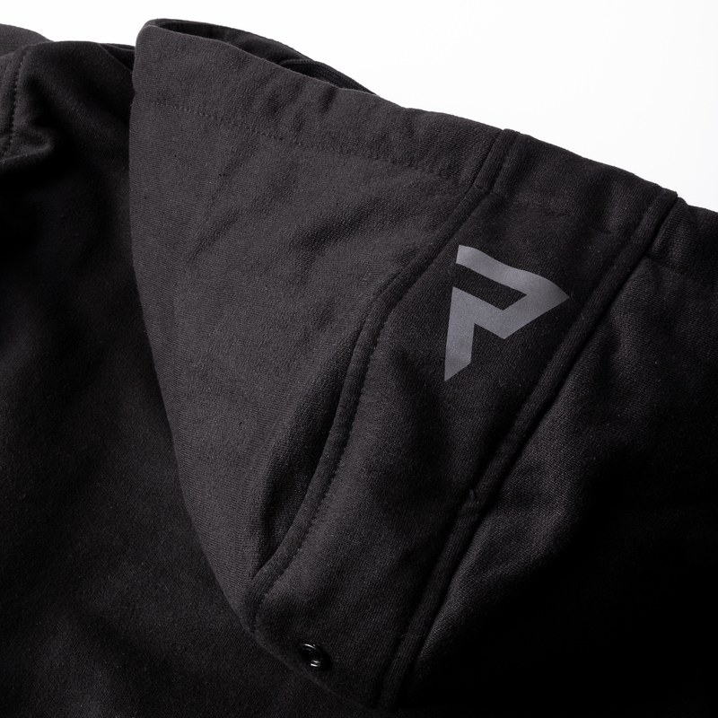 Rebelhorn Motorrad-Kapuzenpulli schwarz