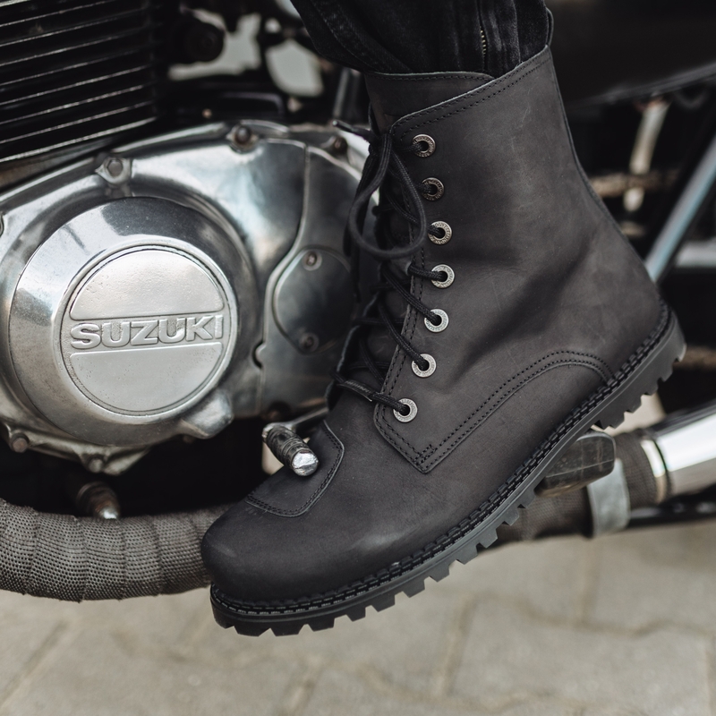 Rebelhorn Nomad Schwarz Motorradstiefel Ausverkauf