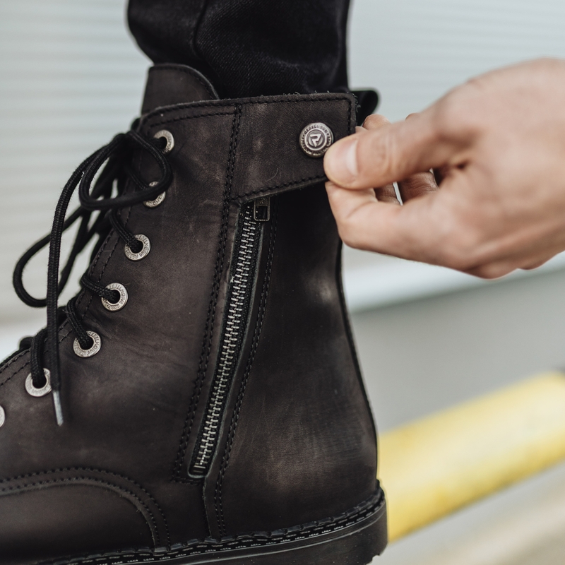 Rebelhorn Nomad Schwarz Motorradstiefel Ausverkauf