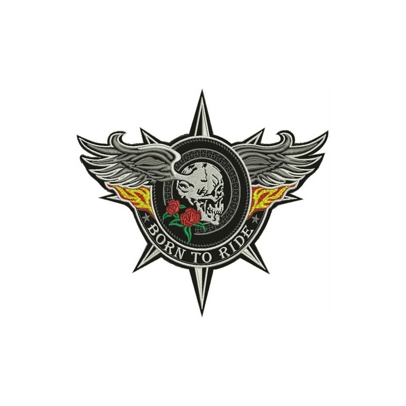 Born To Ride-Aufnäher