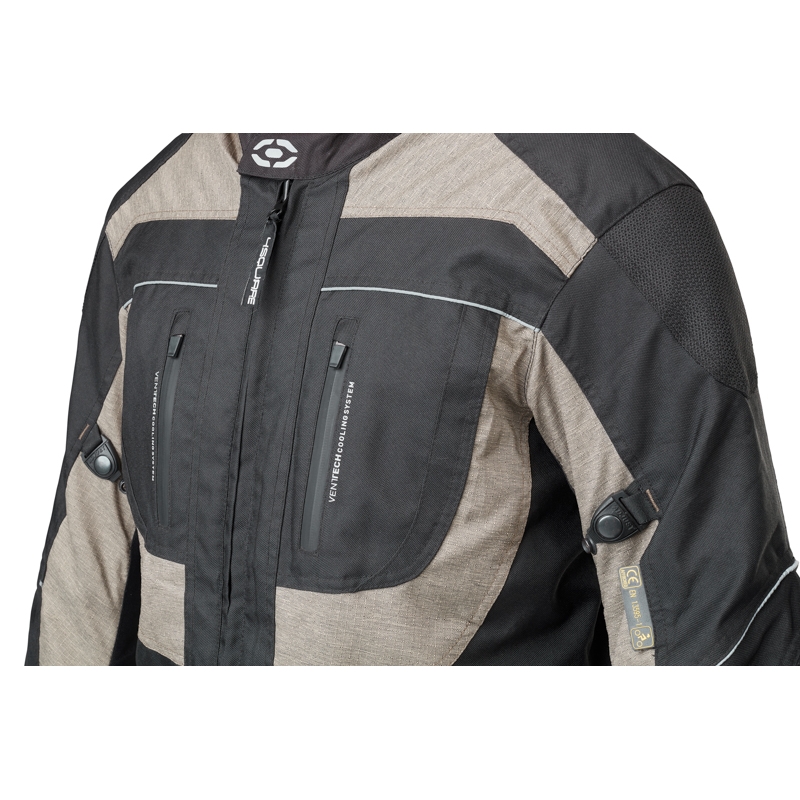 Motorradjacke 4SQUARE Climber khaki-schwarz Ausverkauf