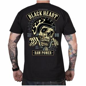 Herren-T-Shirt Schwarzes Herz Raw Power Chopper