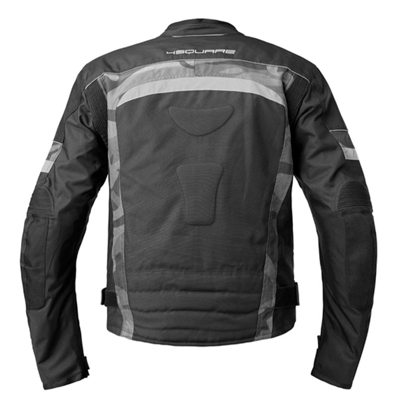 Motorradjacke 4SQUARE Titan schwarz-grau camo Ausverkauf