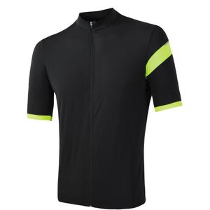 Trikot Sensor Radfahren Coolmax Classic schwarz und gelb Ausverkauf