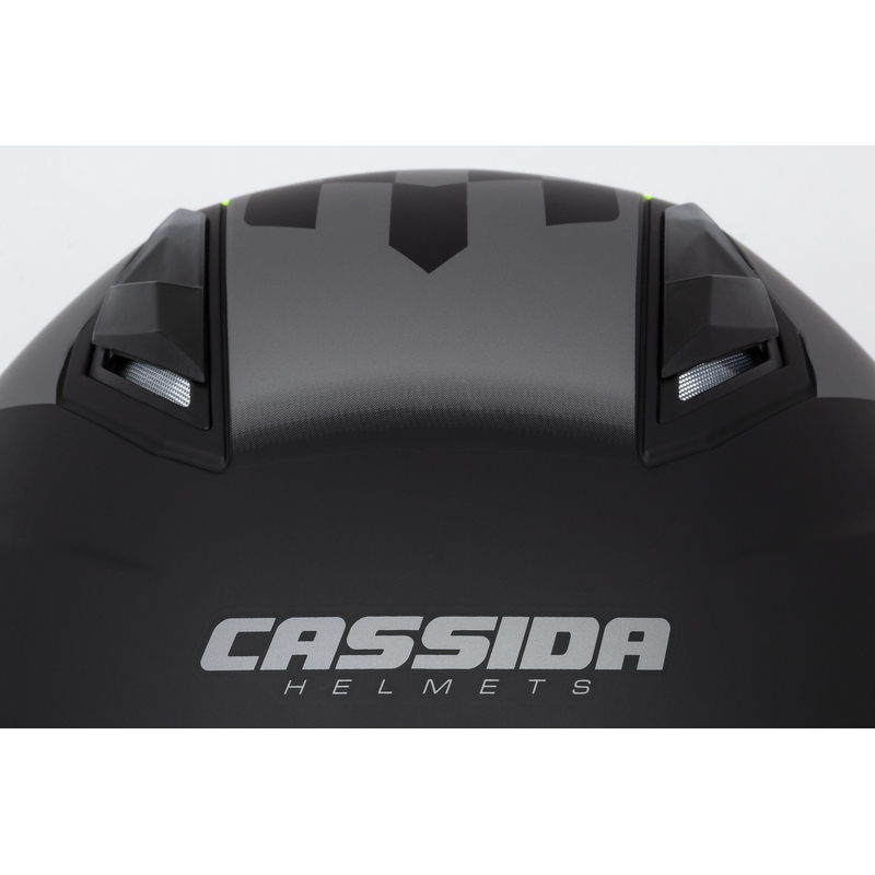Cassida Jet Tech Roxor offener Motorradhelm schwarz-grau-fluo gelb matt Ausverkauf