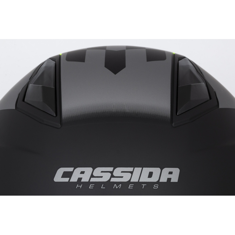 Cassida Jet Tech Roxor offener Motorradhelm schwarz-grau-fluo gelb matt Ausverkauf