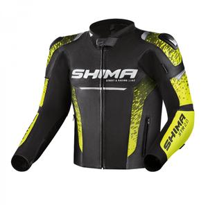 Motorradjacke Shima STR 2.0 schwarz-fluorgelb