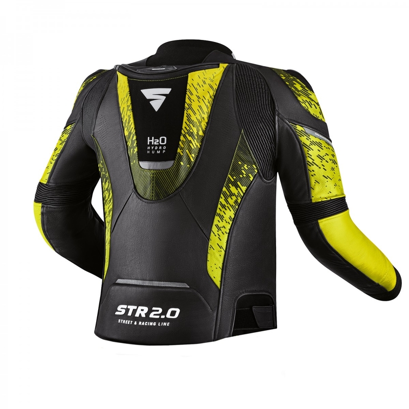 Motorradjacke Shima STR 2.0 schwarz-fluorgelb