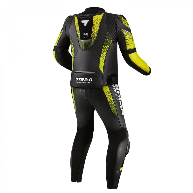 Motorradjacke Shima STR 2.0 schwarz-fluorgelb