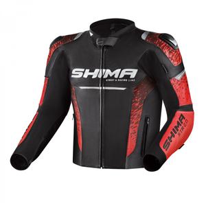 Motorradjacke Shima STR 2.0 schwarz-rot