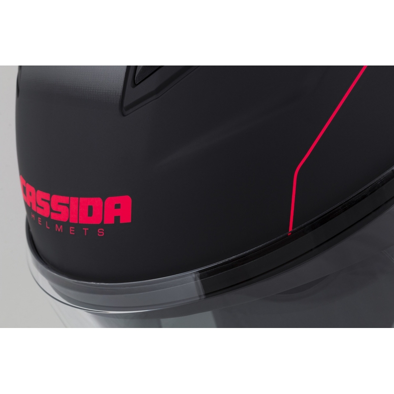 Cassida Jet Tech Roxor offener Motorradhelm schwarz-grau-fluorrot matt