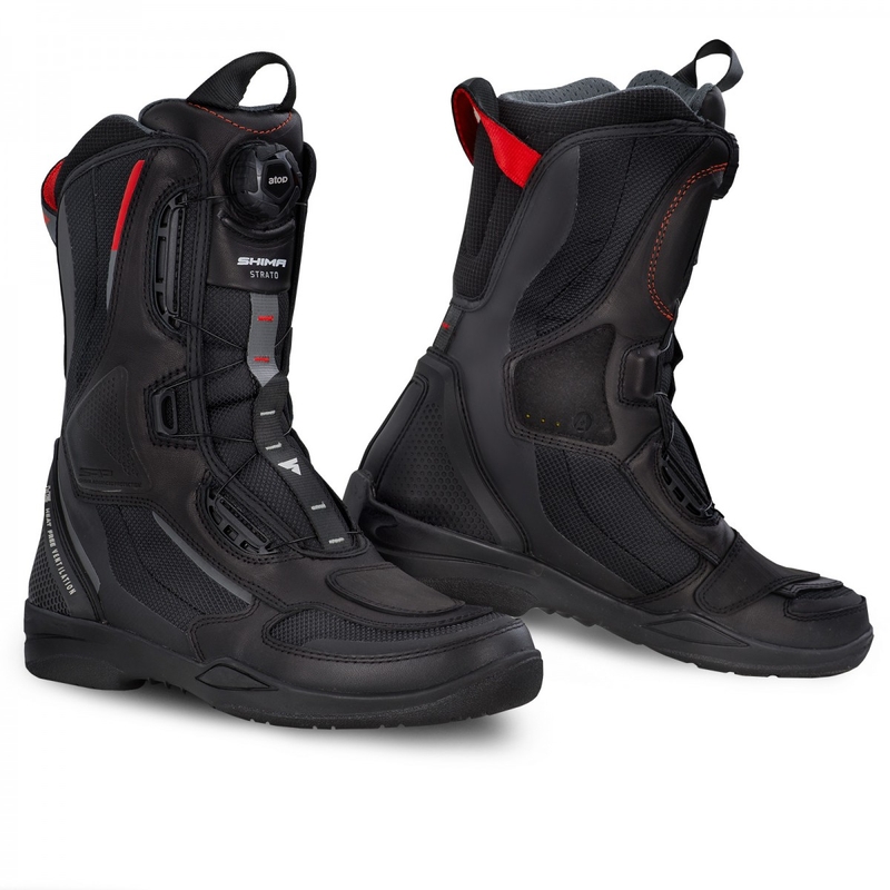 Shima Strato Schwarz Motorradstiefel