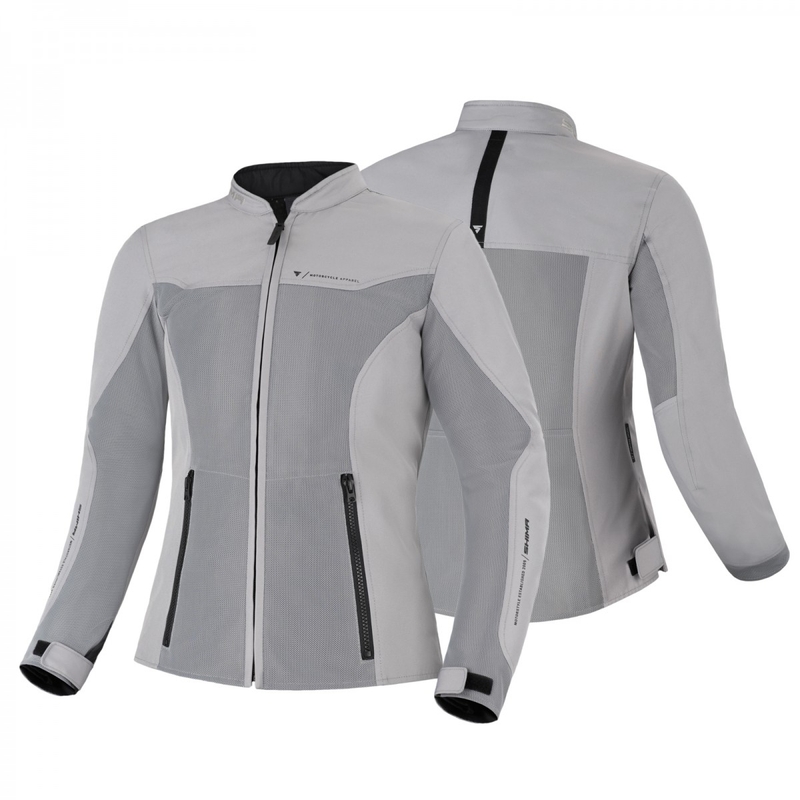 Damen Motorradjacke Shima Openair grau