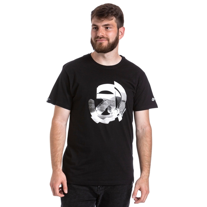 T-shirt Meatfly Glazy schwarz Ausverkauf