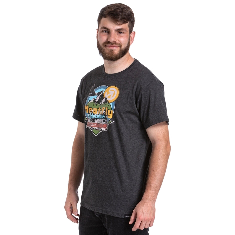 T-shirt Meatfly Mounty grau Ausverkauf