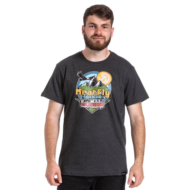 T-shirt Meatfly Mounty grau Ausverkauf